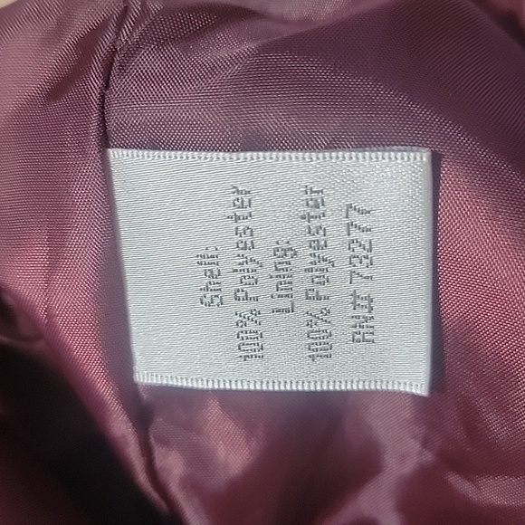 LC Lauren Conrad Runway Collection, Size 6 Burgundy Moto Jacket, Faux Suede - Picture 11 of 14